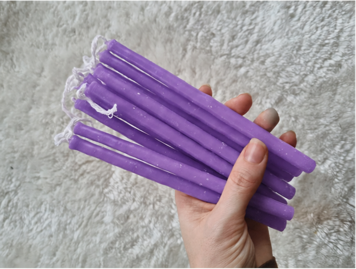 10 stk. Mayan Candles ~ lilla (tilgivelse)