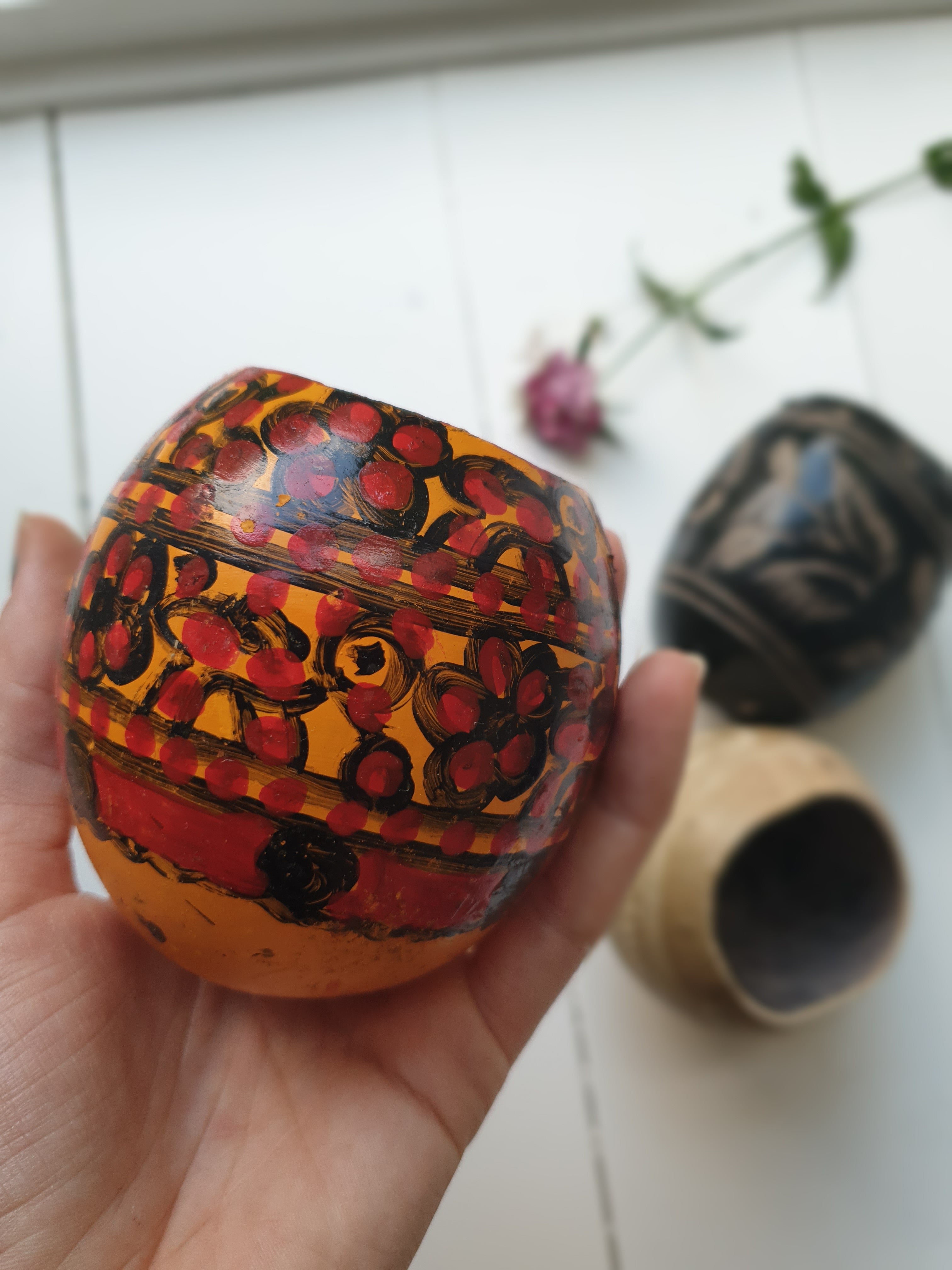 Jicaras ~ traditionelle cacao kopper fra mayafolket