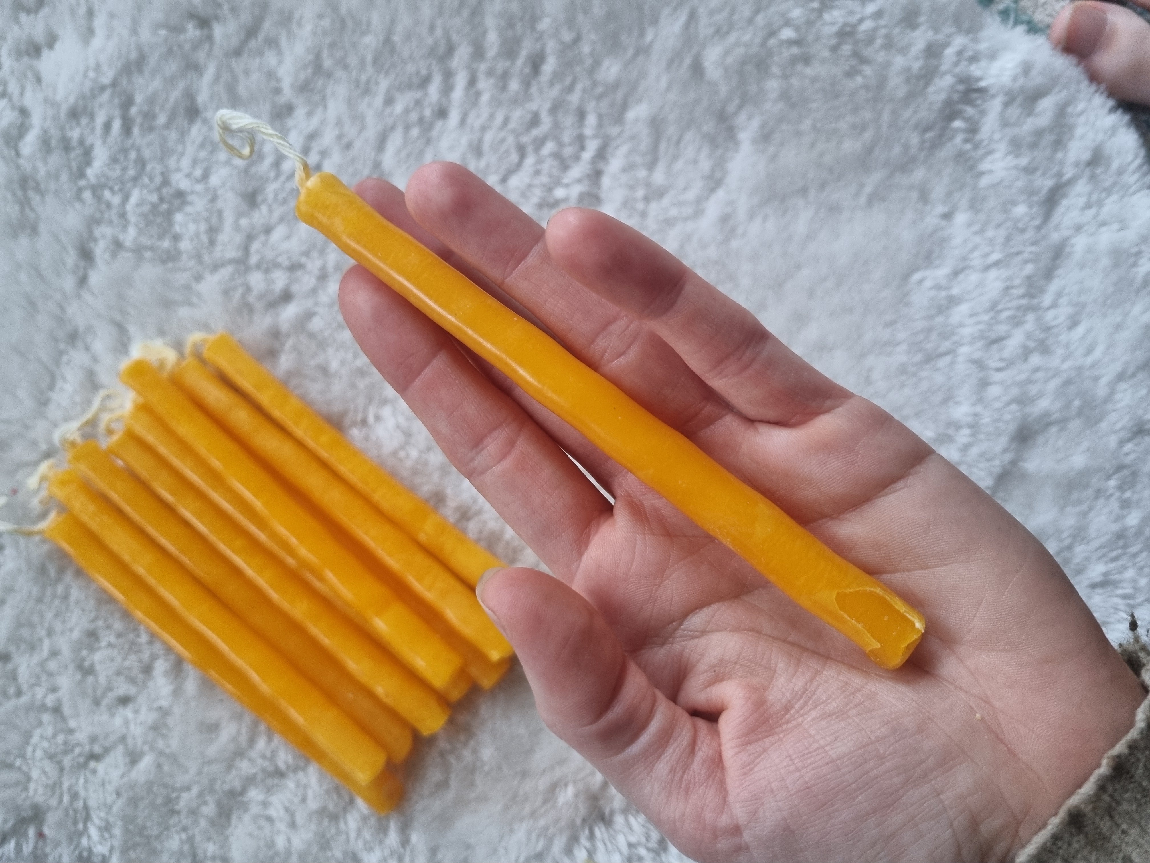 10 stk. Mayan Candles ~ gul (Overflod & healing)