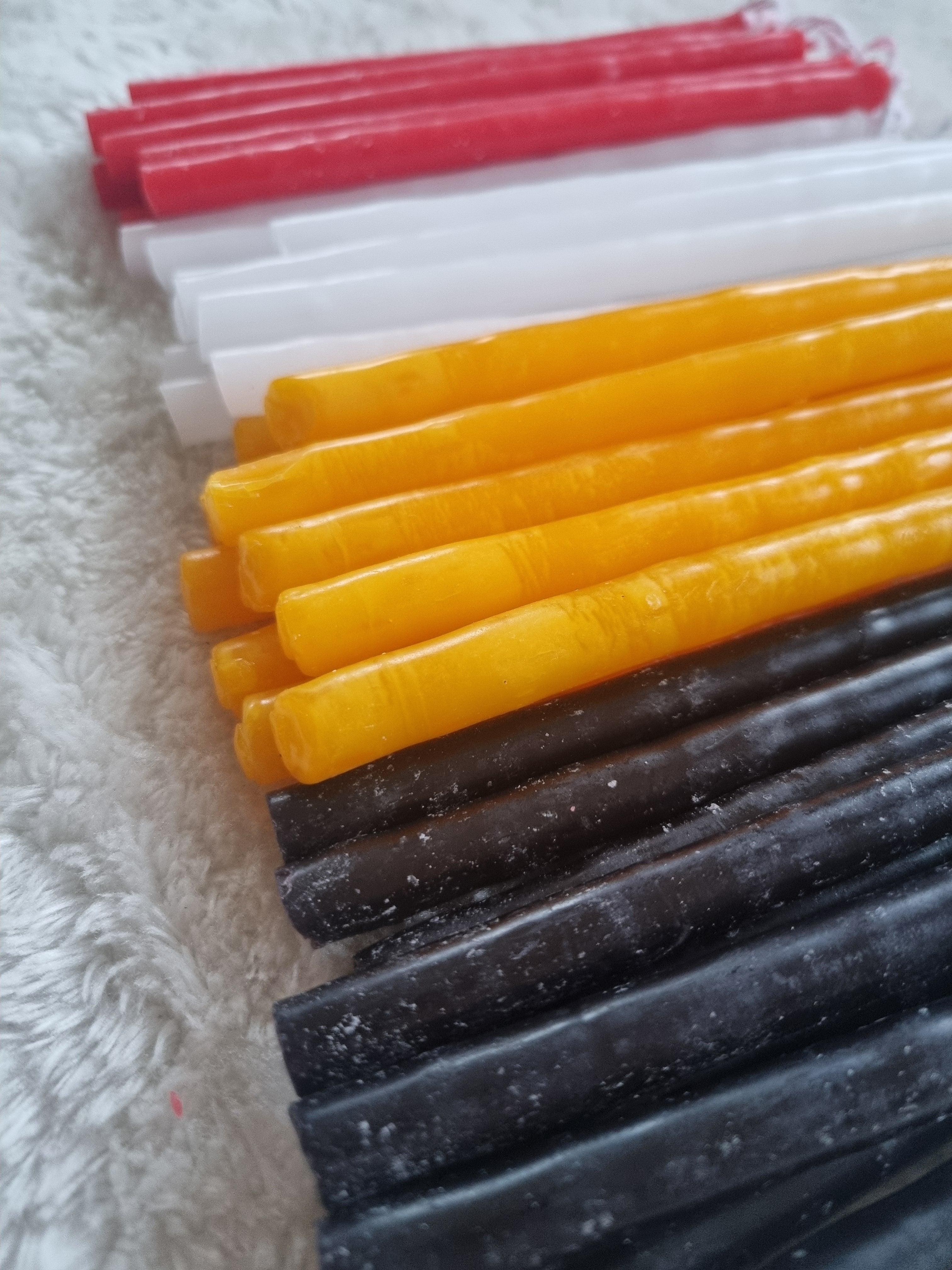 10 stk. Mayan Candles ~ sort (frigivelse af negativ energi)