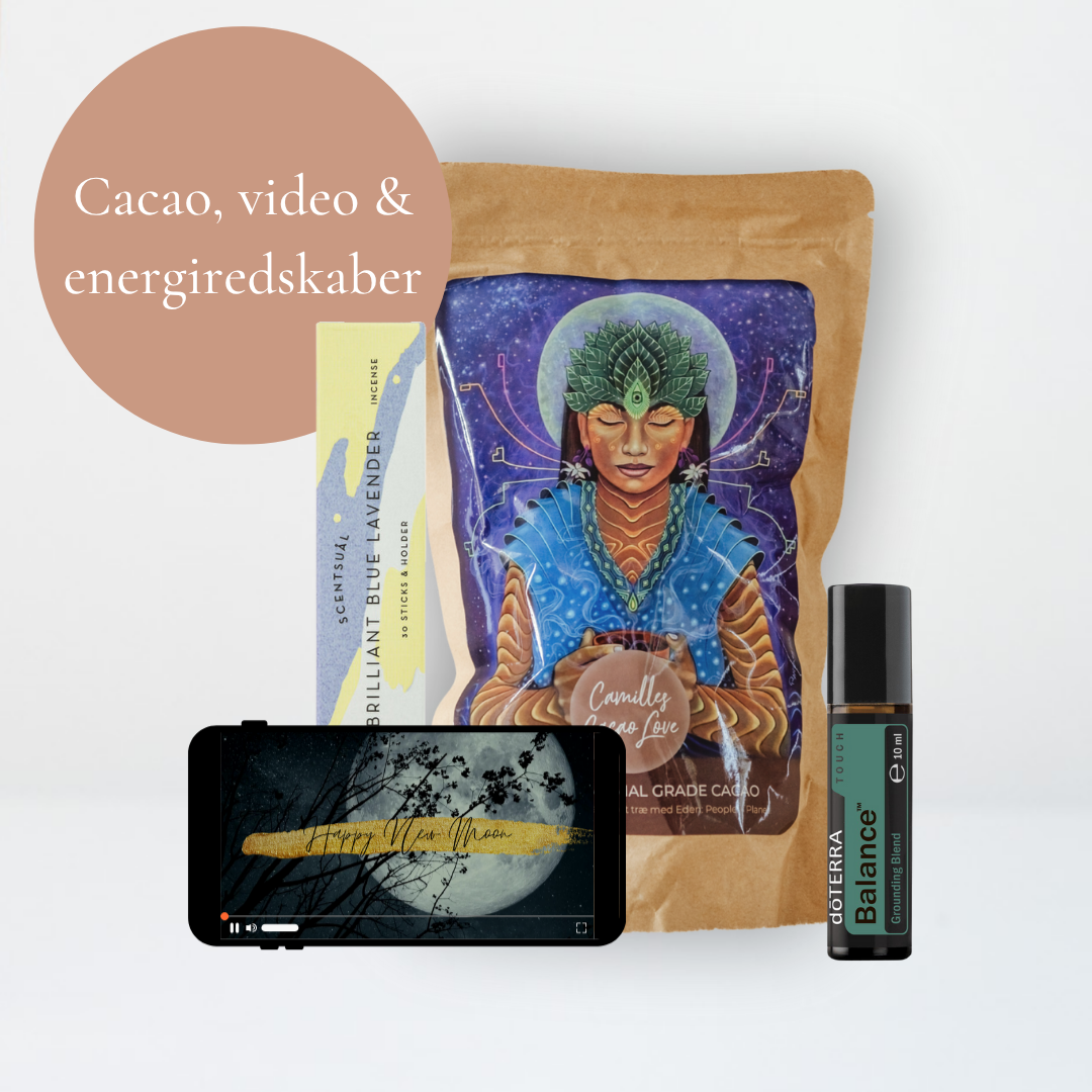 Nymåne ritual 🌙 Cacao, Guidet ceremoni & energiredskaber