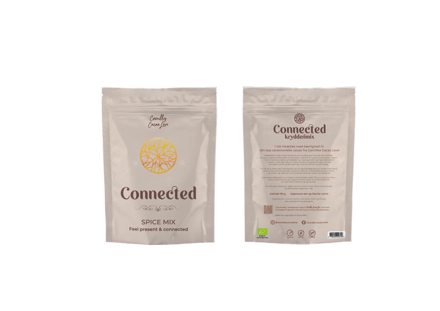 "Connected" 🌀 - Krydderimix til din cacao ~ 195g (øko)