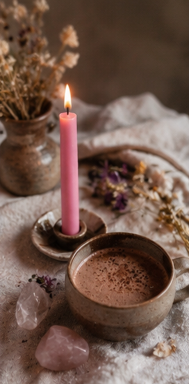 10 stk. Mayan Candles ~ pink (helbred & håb)