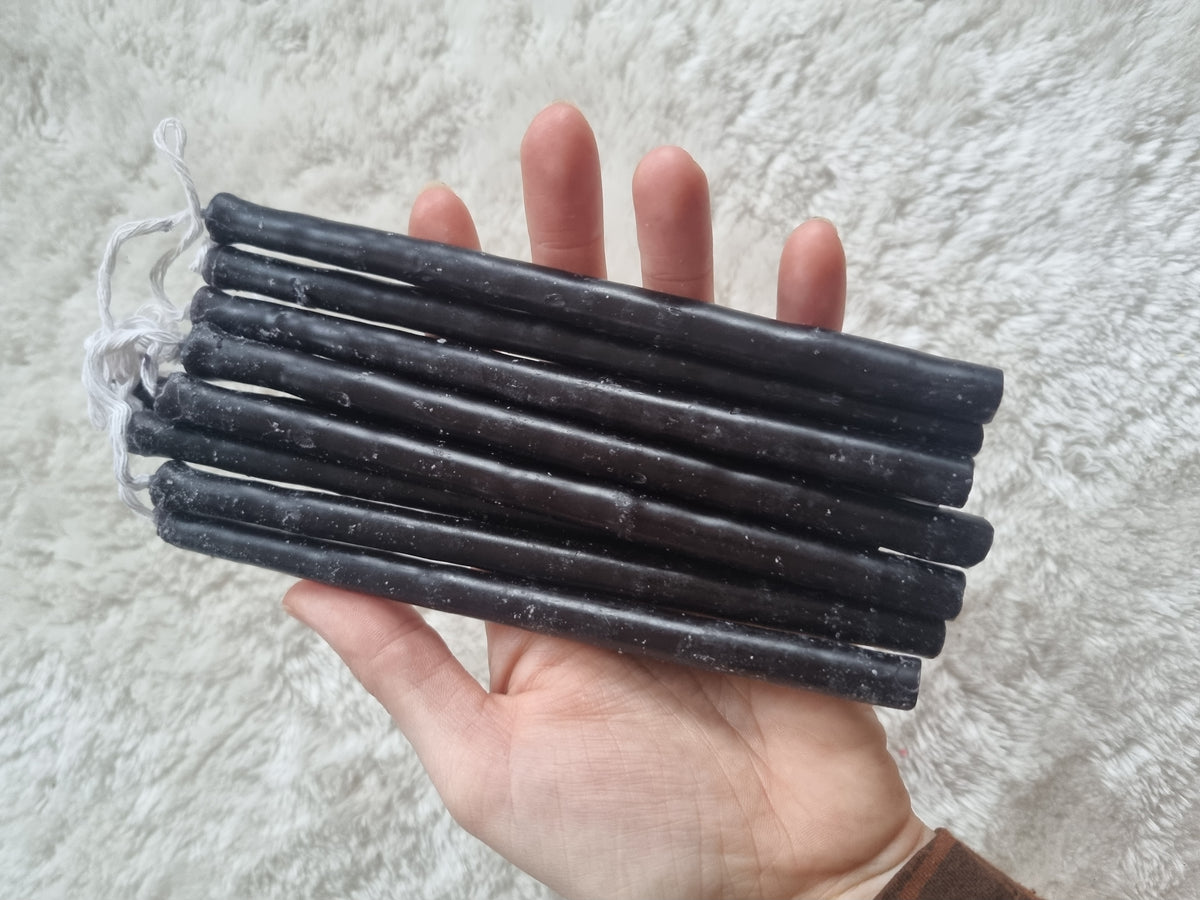 10 stk. Mayan Candles ~ sort (frigivelse af negativ energi)