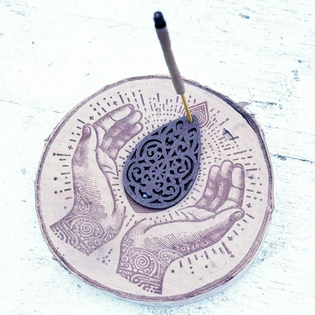 Ixcacao røgelsesholder (træ)