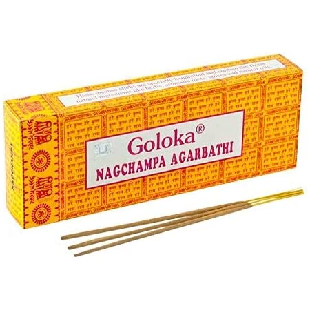 Røgelse: Goloka Nagchampa, 16g. (håndrullet)